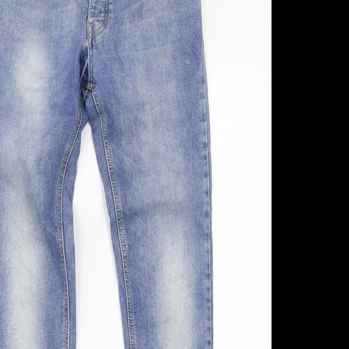 Topman Mens Blue   Skinny Jeans Size 32 L30 in