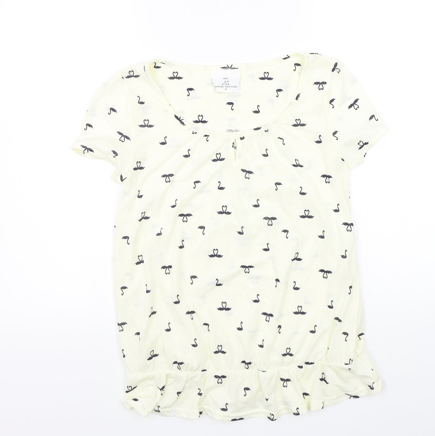 NEXT Womens Ivory   Basic T-Shirt Size 10