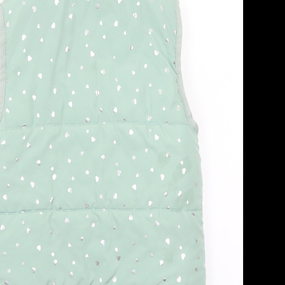 H&M Girls Green   Jacket Coat Size 7 Years