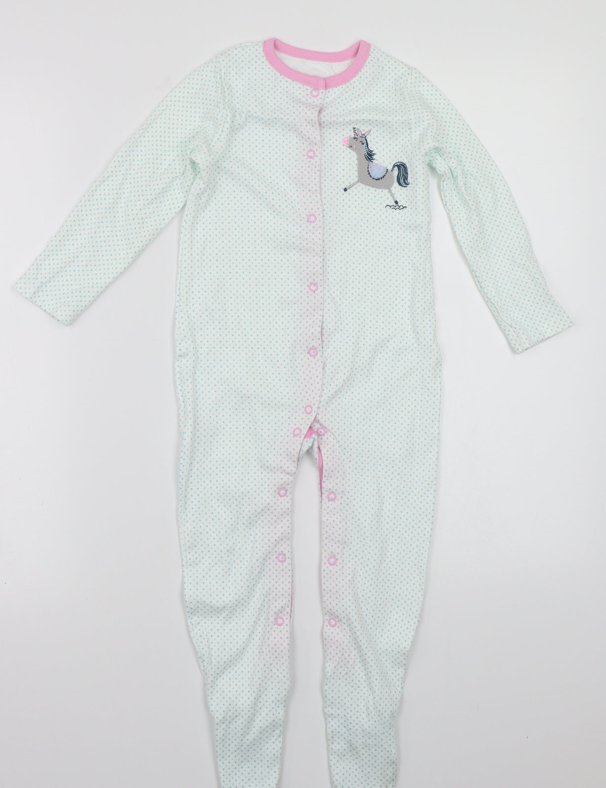 TU Baby White Polka Dot  Babygrow One-Piece Size 18-24 Months