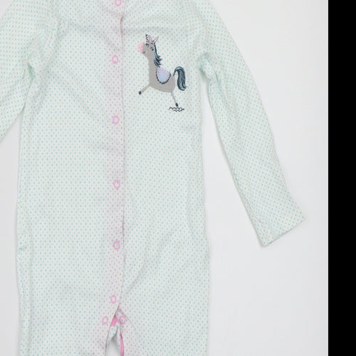 TU Baby White Polka Dot  Babygrow One-Piece Size 18-24 Months