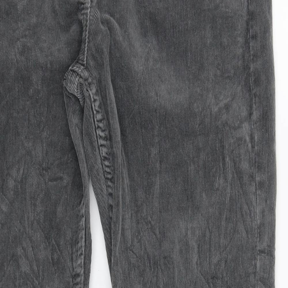 Great Plains Womens Grey  Corduroy Trousers  Size 14 L30 in
