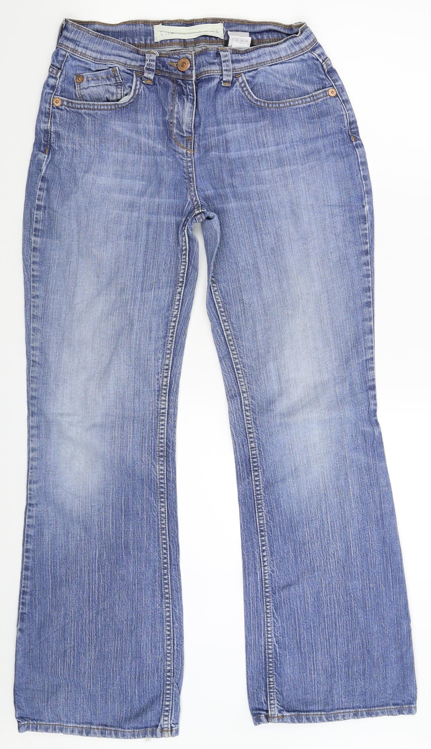 NEXT Womens Blue  Denim Bootcut Jeans Size 8 L30 in