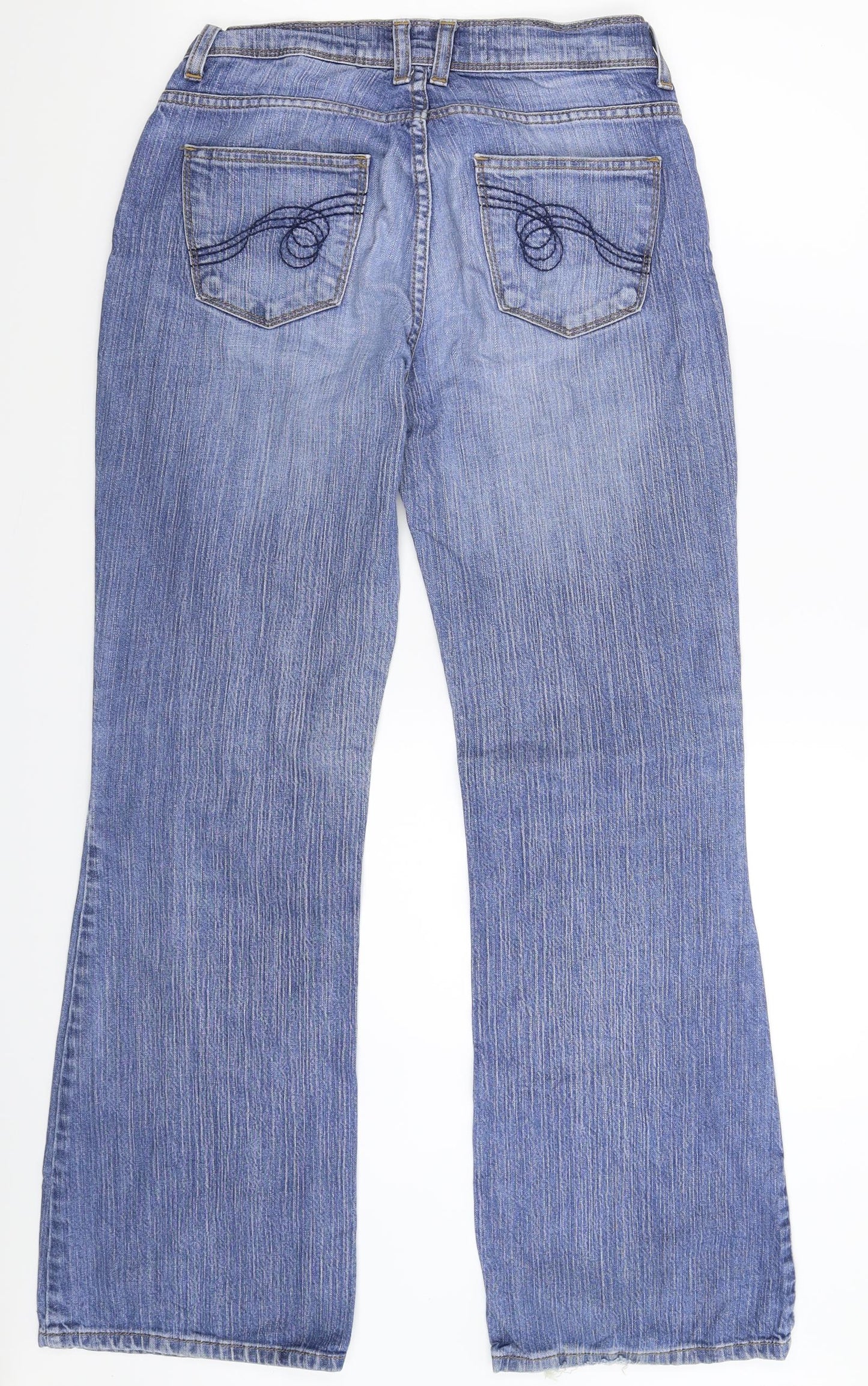 NEXT Womens Blue  Denim Bootcut Jeans Size 8 L30 in