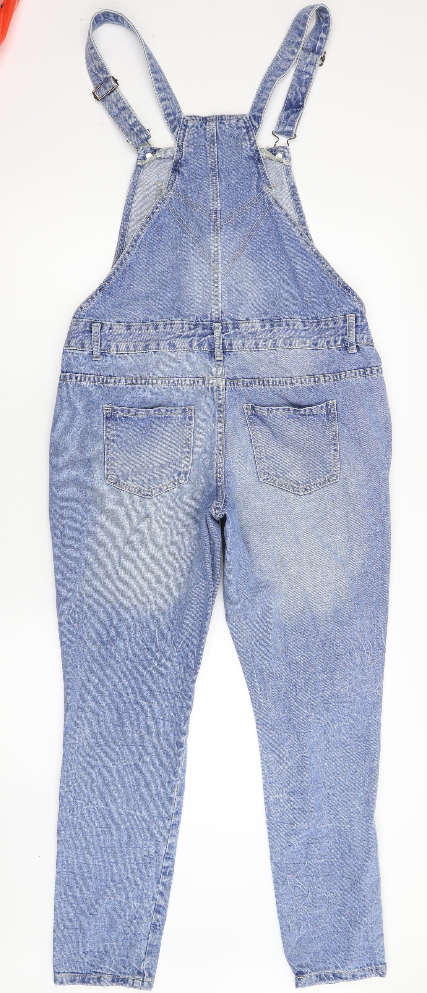 Cotton On Womens Blue  Denim Dungaree One-Piece Size 14 L31 in