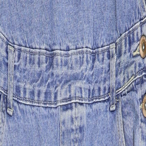 Cotton On Womens Blue  Denim Dungaree One-Piece Size 14 L31 in