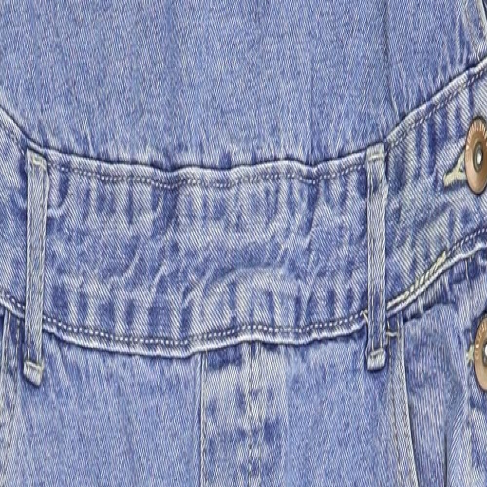 Cotton On Womens Blue  Denim Dungaree One-Piece Size 14 L31 in
