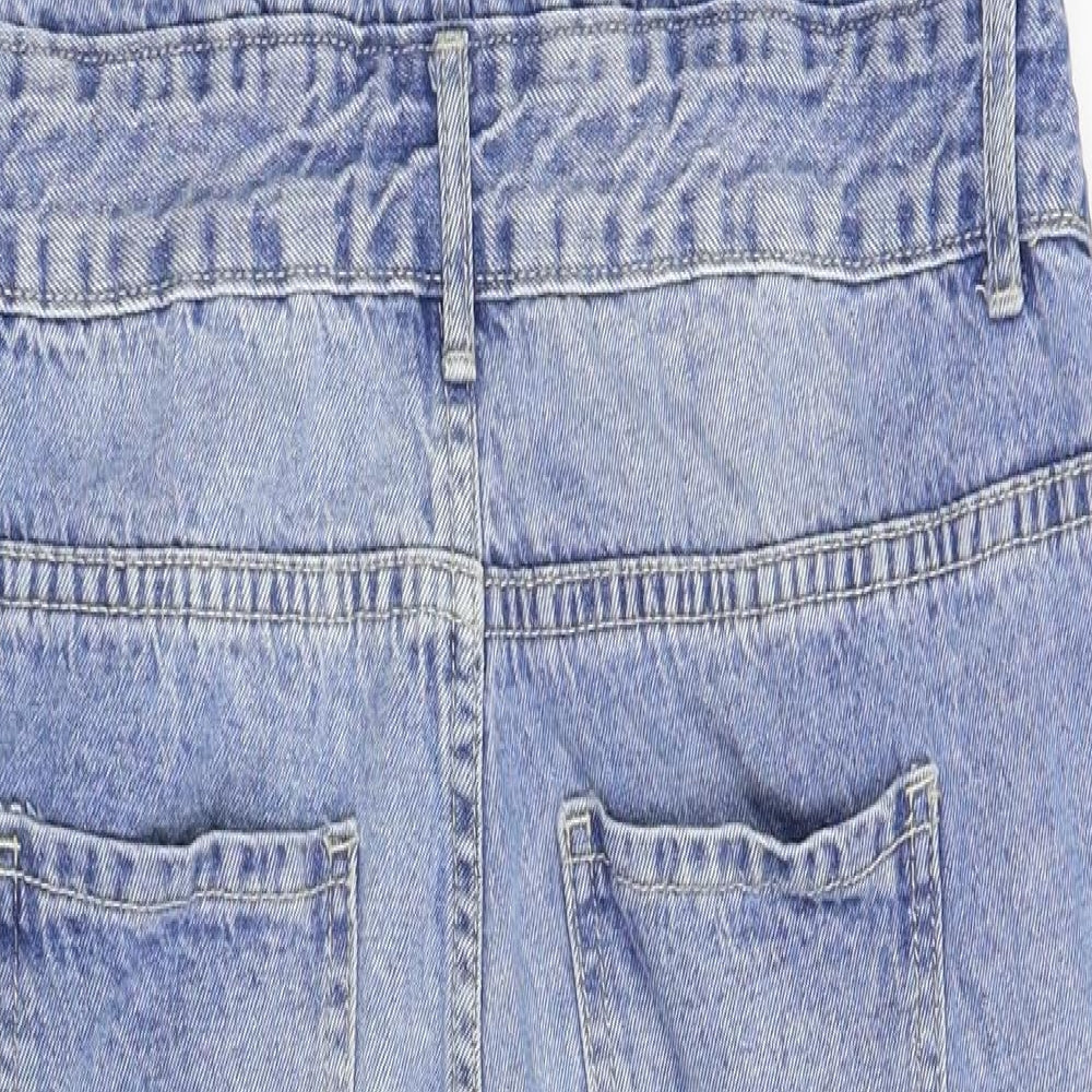 Cotton On Womens Blue  Denim Dungaree One-Piece Size 14 L31 in