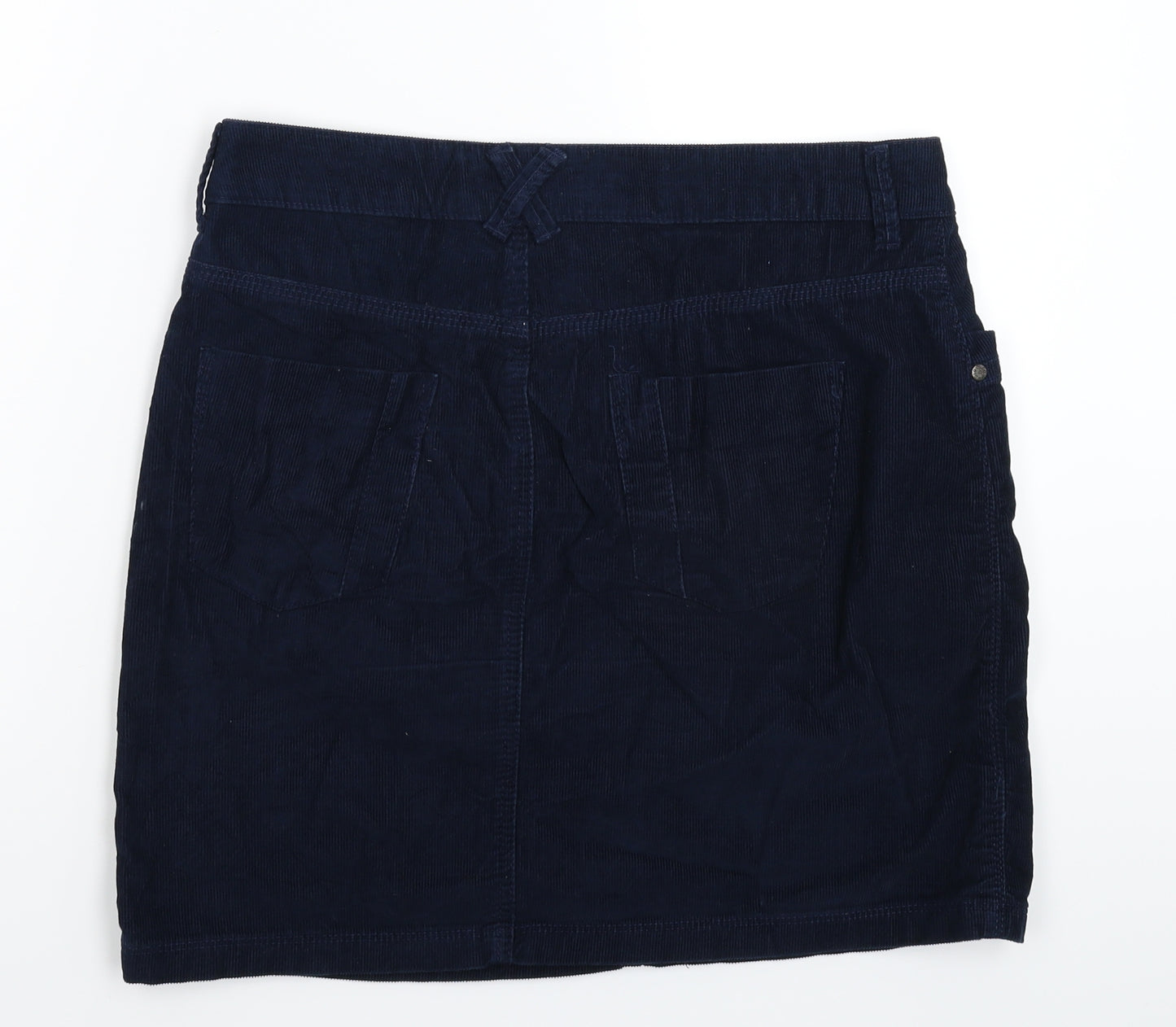 Marks and Spencer Womens Blue  Corduroy Mini Skirt Size 12
