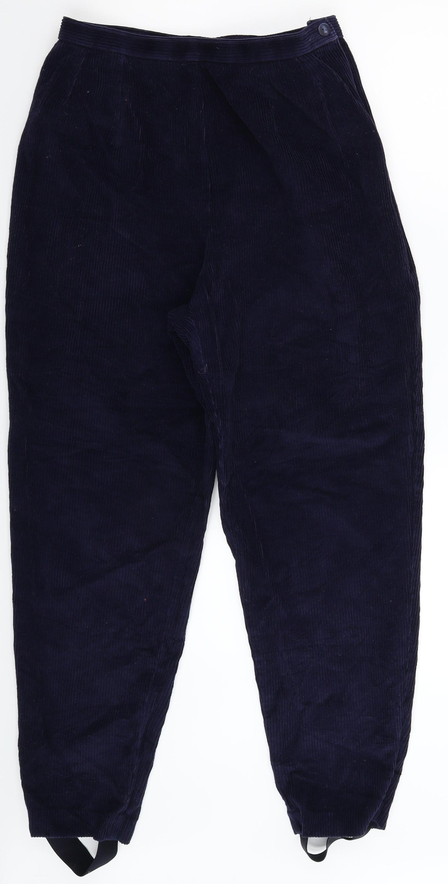 St Michael Womens Blue  Corduroy Trousers  Size 16 L26 in
