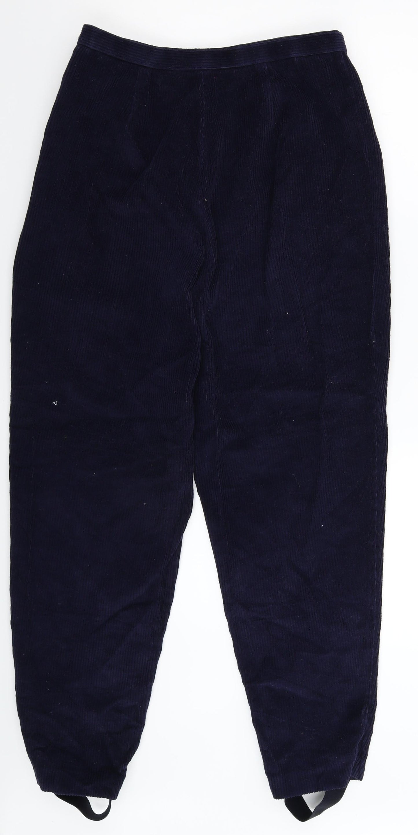 St Michael Womens Blue  Corduroy Trousers  Size 16 L26 in
