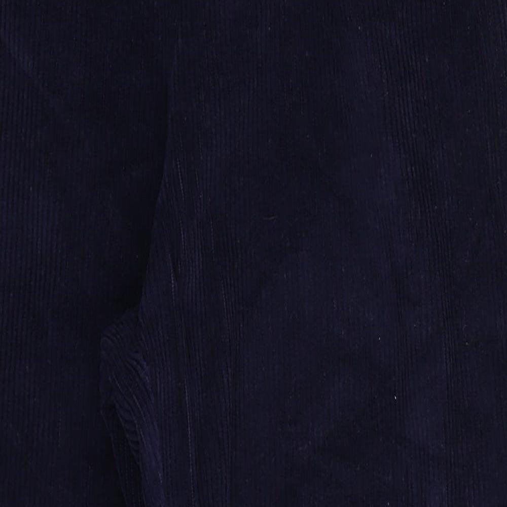 St Michael Womens Blue  Corduroy Trousers  Size 16 L26 in