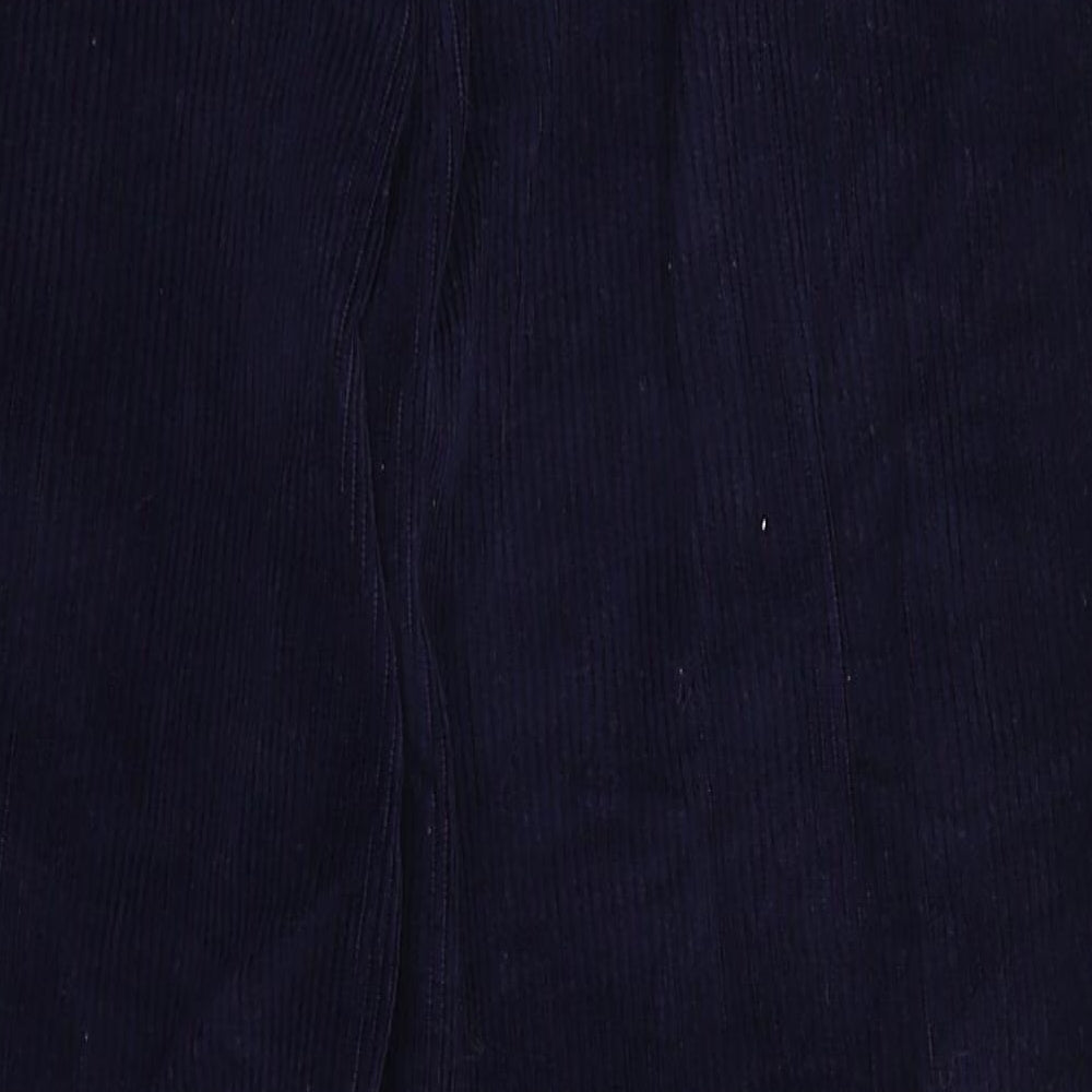 St Michael Womens Blue  Corduroy Trousers  Size 16 L26 in