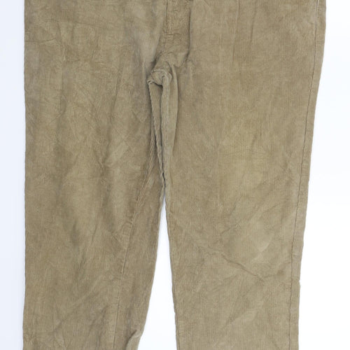 TU Mens Beige  Corduroy Trousers  Size 34 L30 in