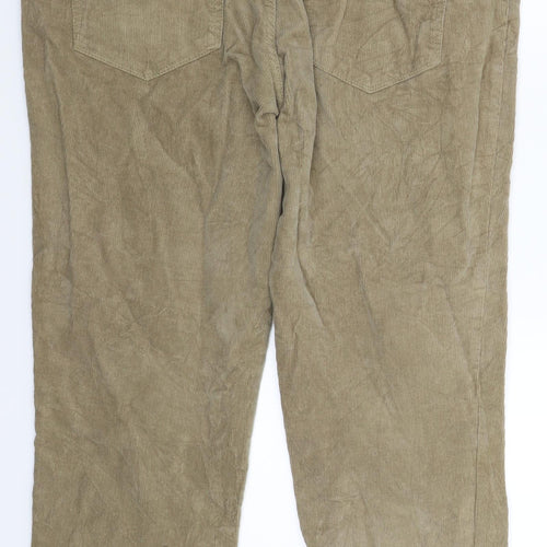TU Mens Beige  Corduroy Trousers  Size 34 L30 in