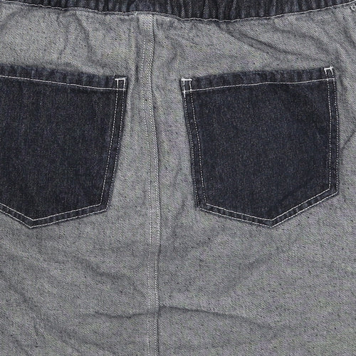 Maniere De Voir Womens Blue  Denim Mini Skirt Size 28 in