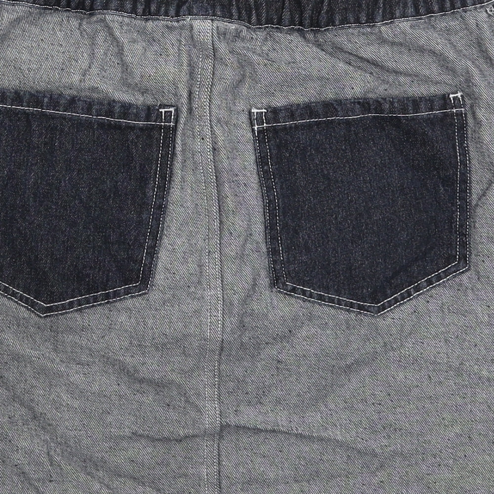 Maniere De Voir Womens Blue  Denim Mini Skirt Size 28 in