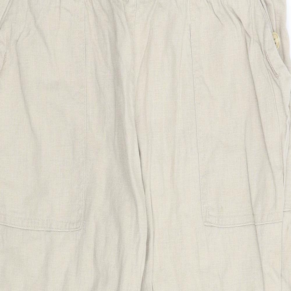 Monsoon Womens Beige   Trousers  Size 16 L28 in