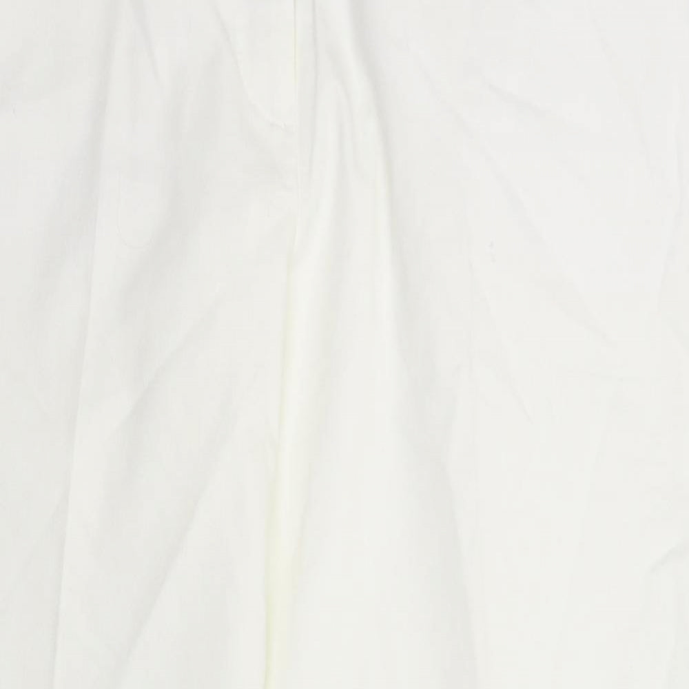 Green Lamb Womens White   Trousers  Size 16 L30 in
