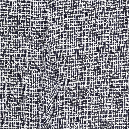 George Womens Blue Geometric  Trousers  Size 16 L25 in
