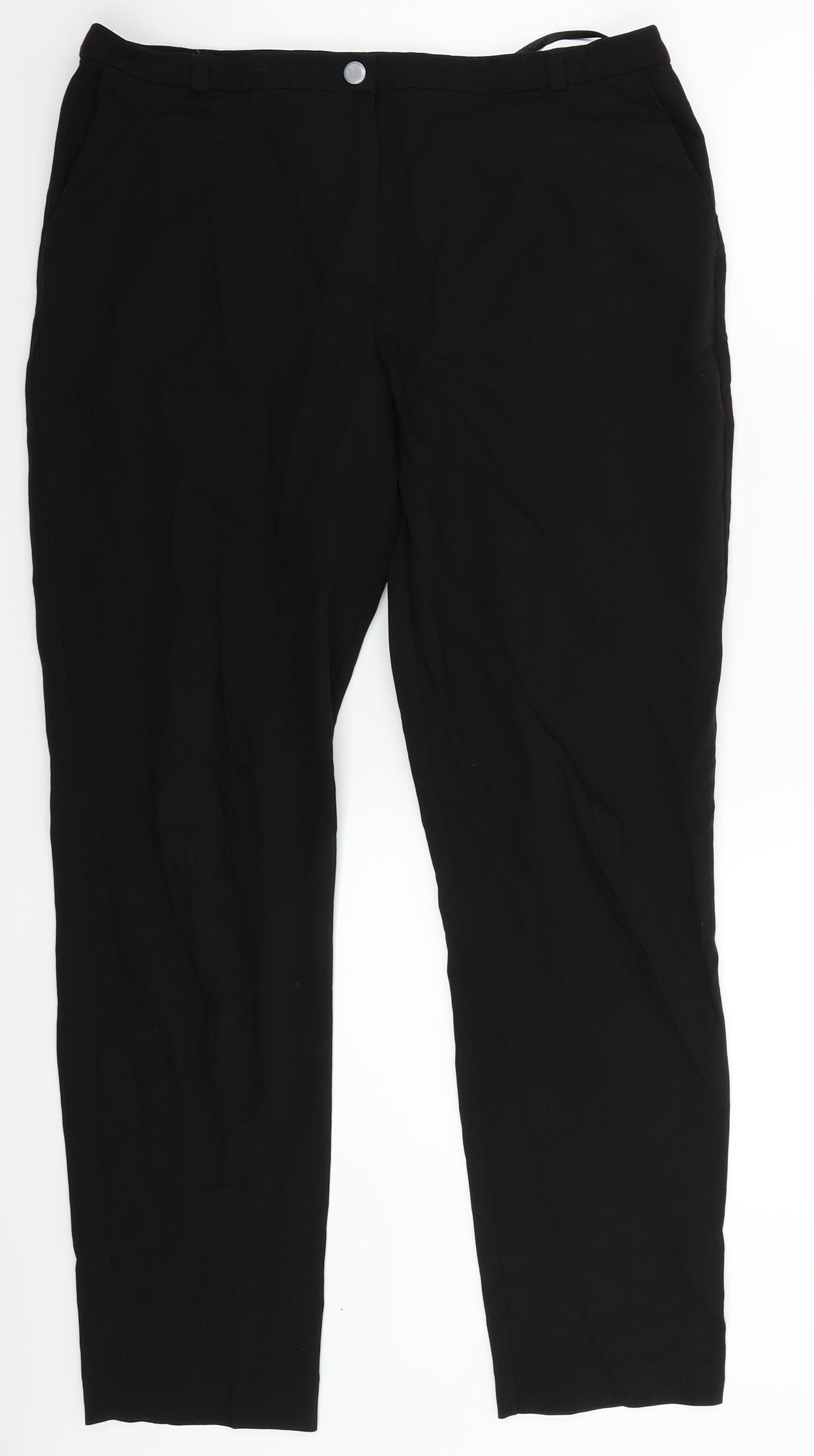 Topshop Womens Black   Dress Pants Trousers Size 12 L29 in