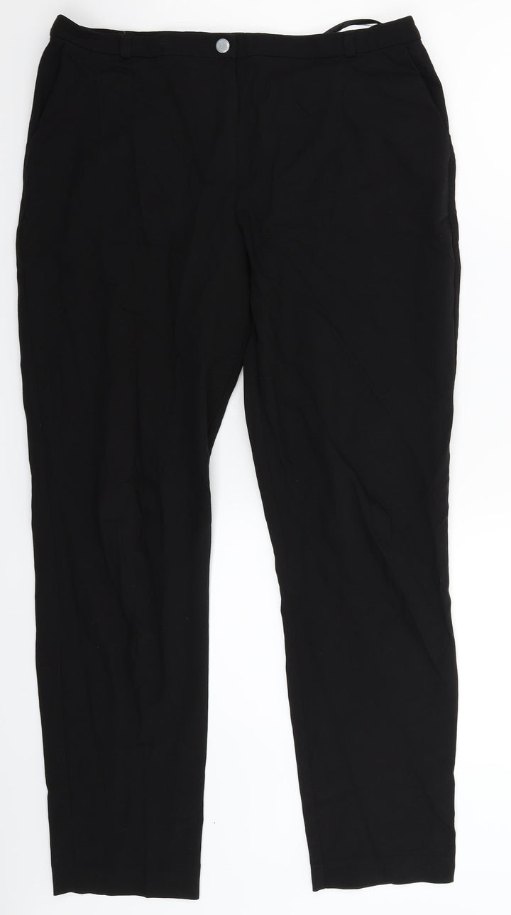 Topshop Womens Black   Dress Pants Trousers Size 12 L29 in