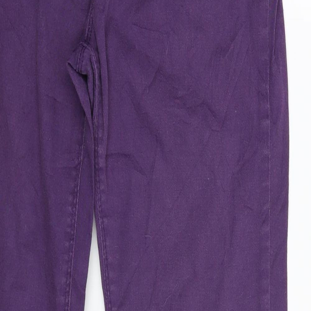 SoulCal&Co Womens Purple  Denim Skinny Jeans Size 10 L30 in