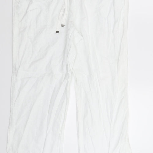 George Womens White   Trousers  Size 16 L29 in