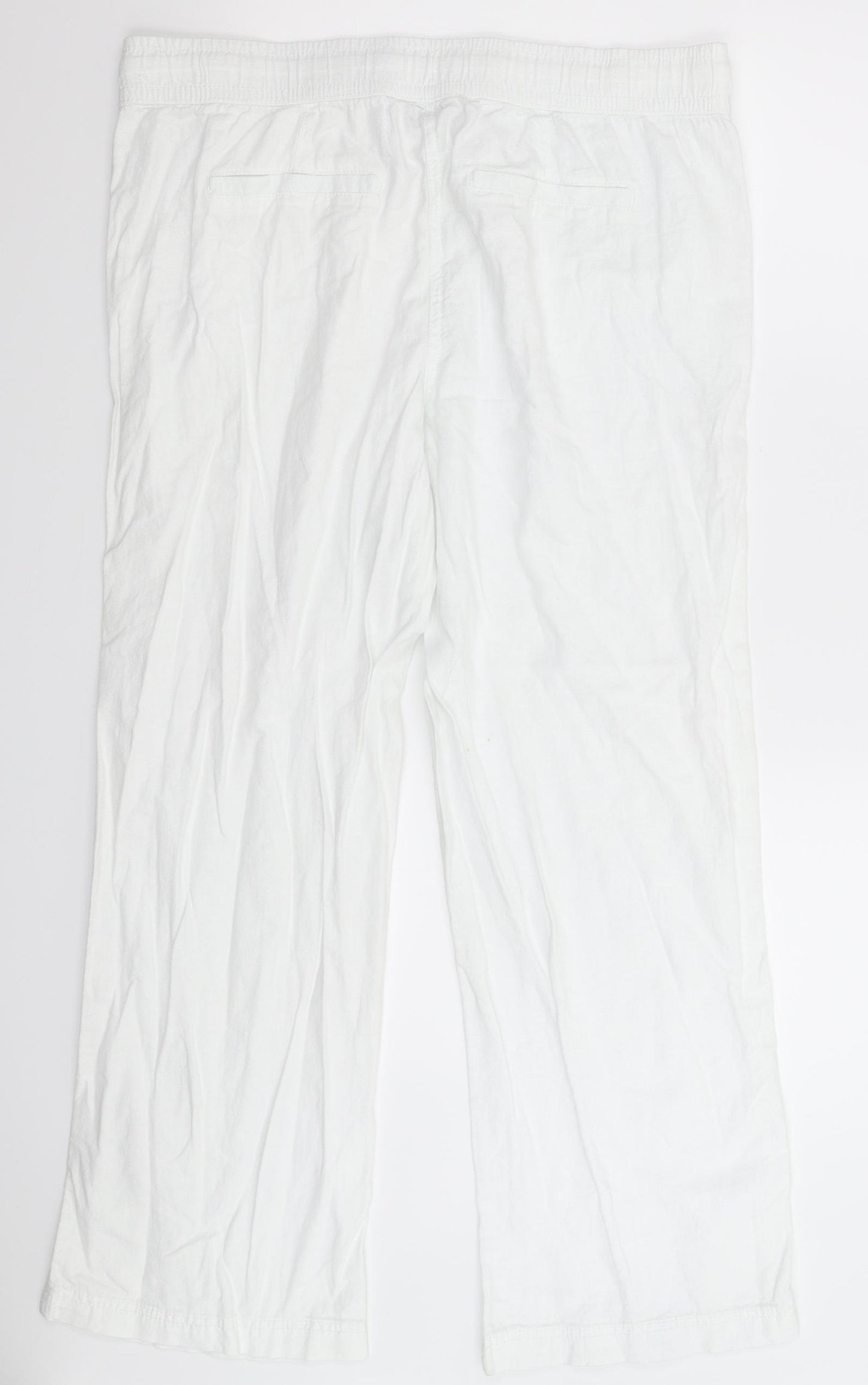 George Womens White   Trousers  Size 16 L29 in