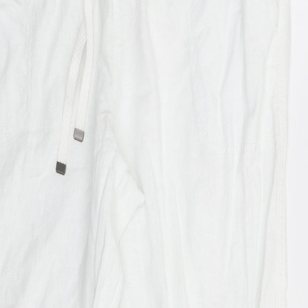 George Womens White   Trousers  Size 16 L29 in