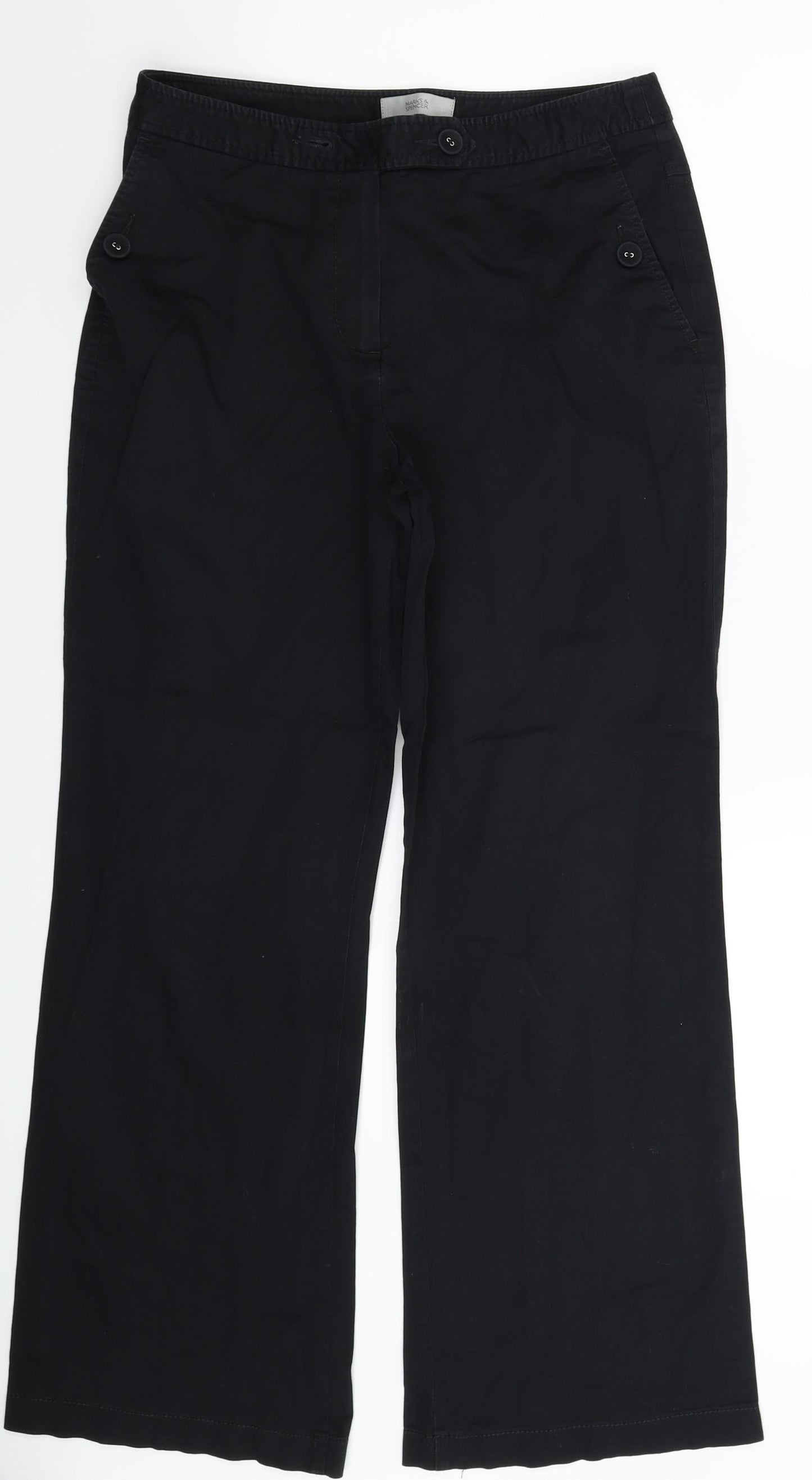 Marks and Spencer Womens Blue   Trousers  Size 10 L29 in