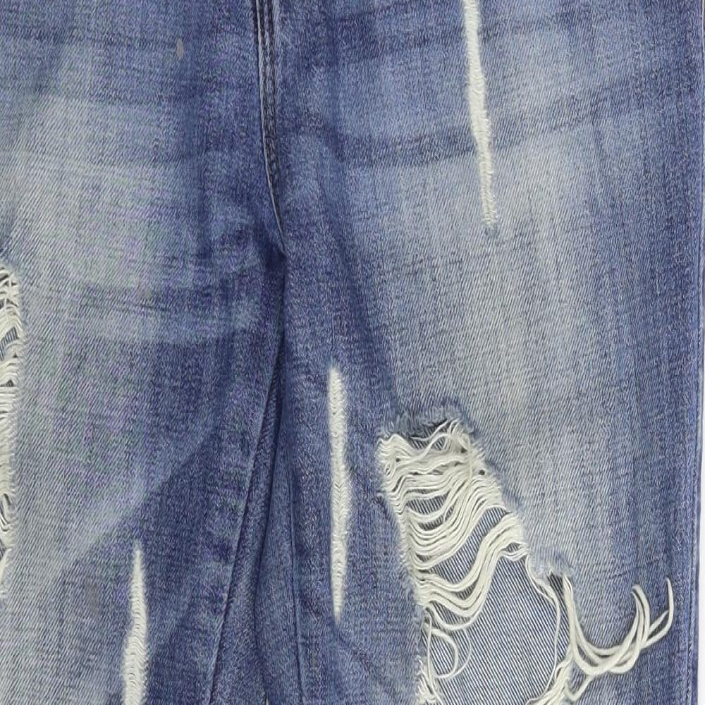RE Womens Blue  Denim Boyfriend Jeans Size 32 in L28 in