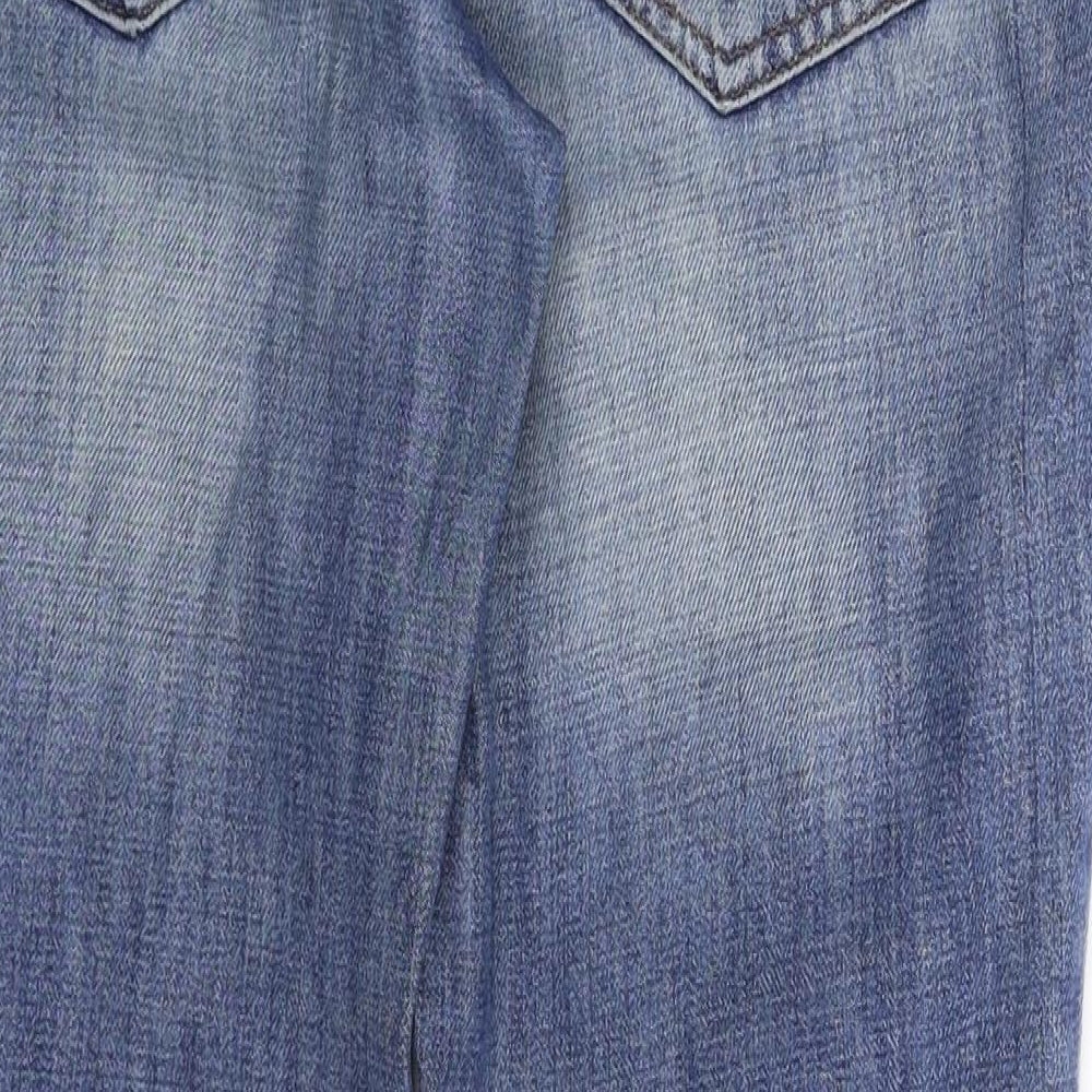 RE Womens Blue  Denim Boyfriend Jeans Size 32 in L28 in