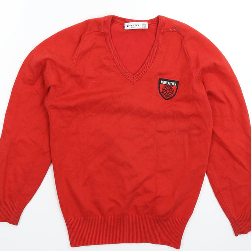 Trutex Mens Red   Pullover Jumper Size XS