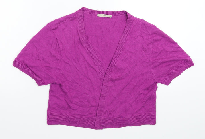 TU Womens Purple  Knit Pullover Jumper Size 12