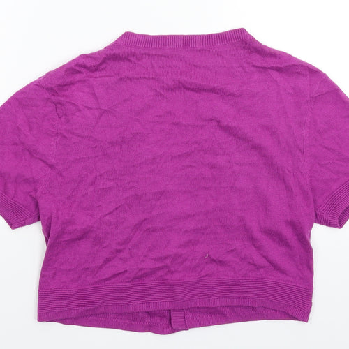 TU Womens Purple  Knit Pullover Jumper Size 12