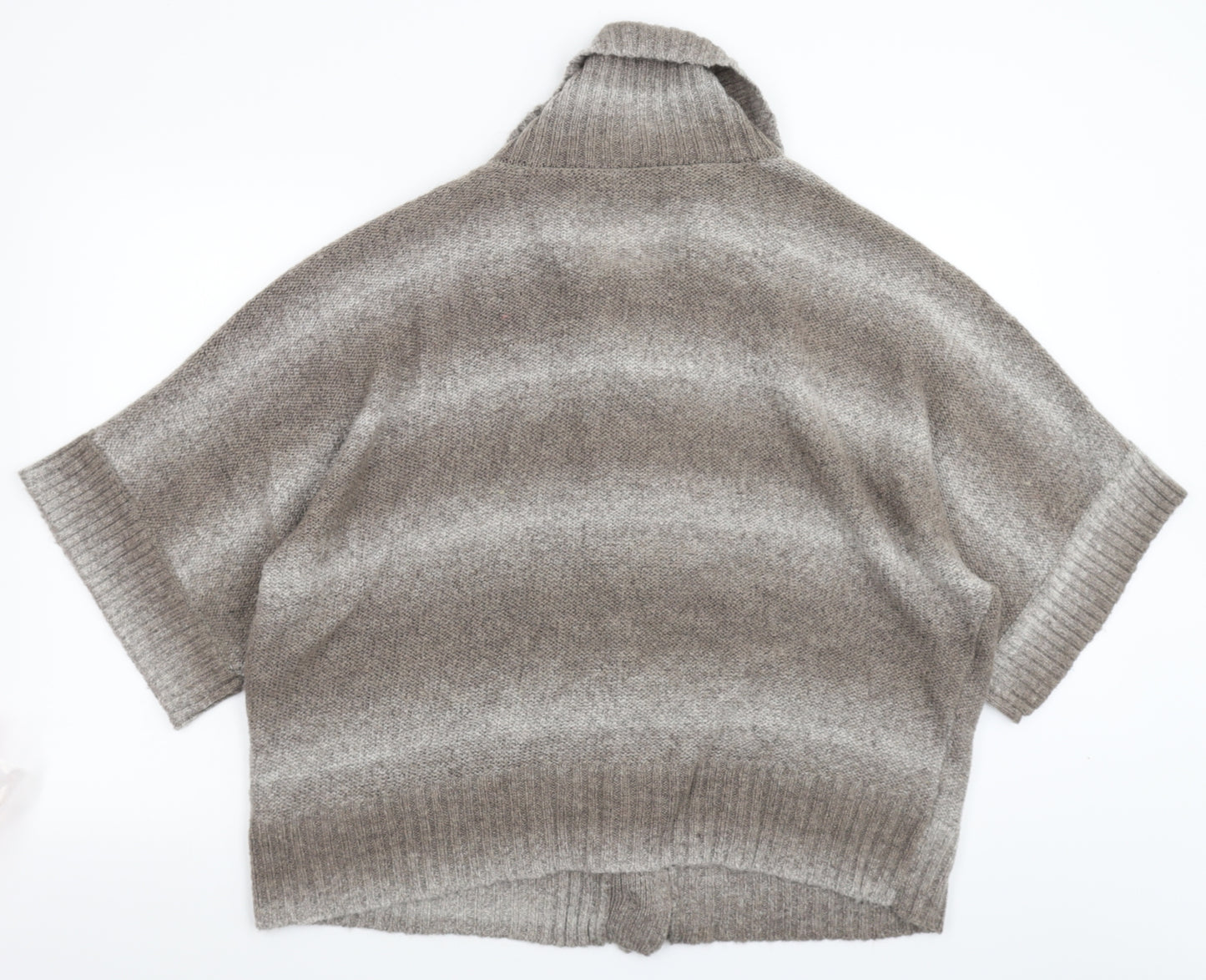 BM Womens Grey  Knit Cardigan Jumper Size XL