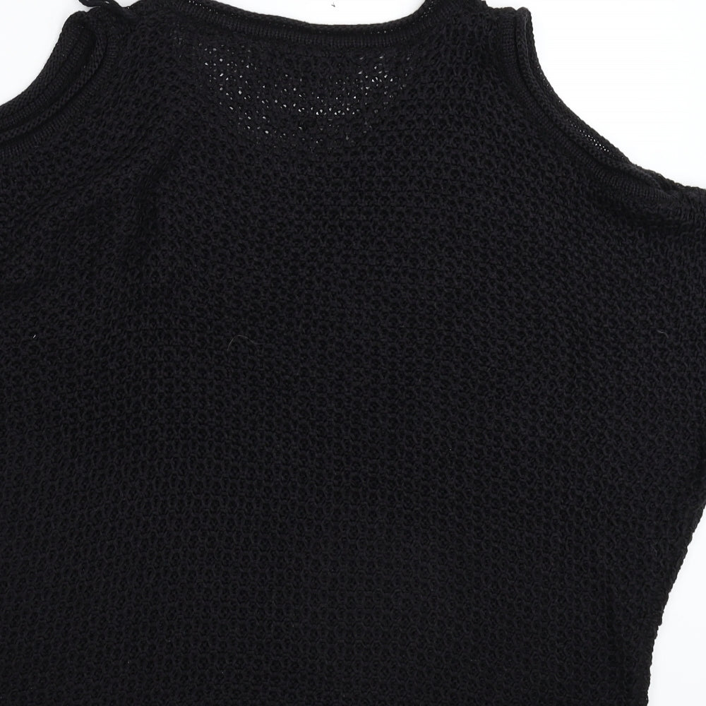 NEXT Womens Black  Knit Pullover Jumper Size M