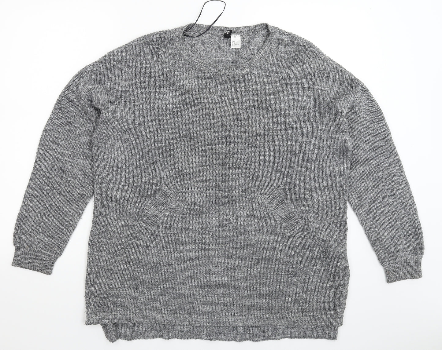 Divided Womens Grey  Knit Pullover Jumper Size L