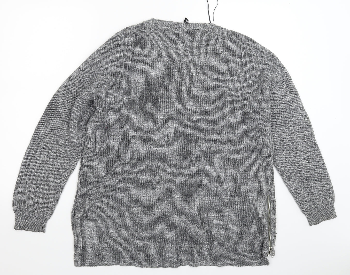 Divided Womens Grey  Knit Pullover Jumper Size L
