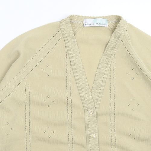 Northmoor Womens Beige  Knit Cardigan Jumper Size 14