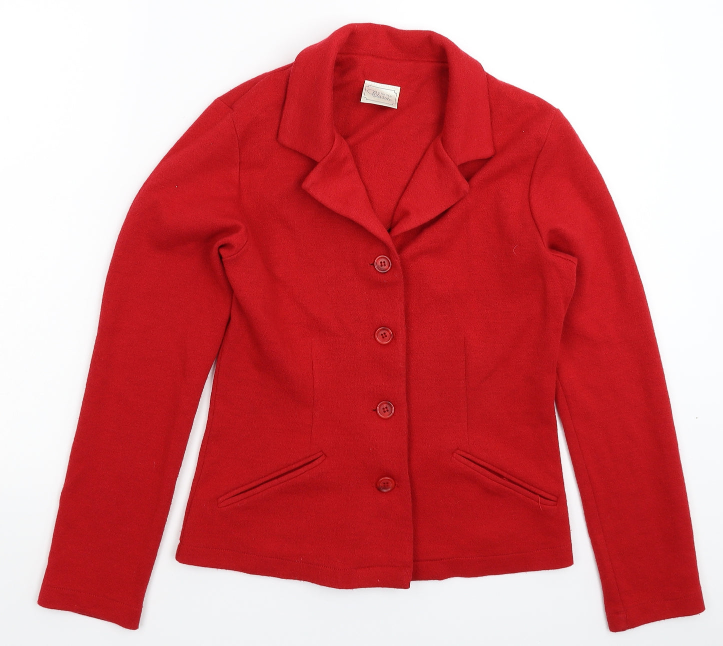 Simply Classic Womens Red   Jacket Blazer Size 10