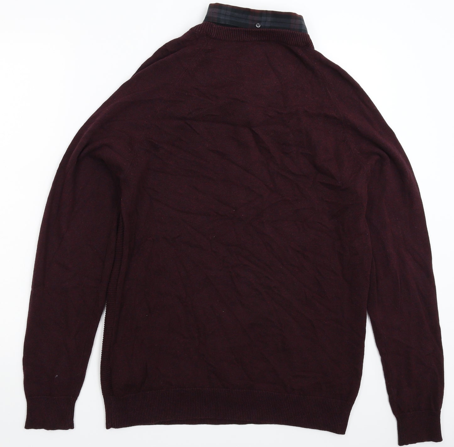 NEXT Mens Brown  Knit Pullover Jumper Size M