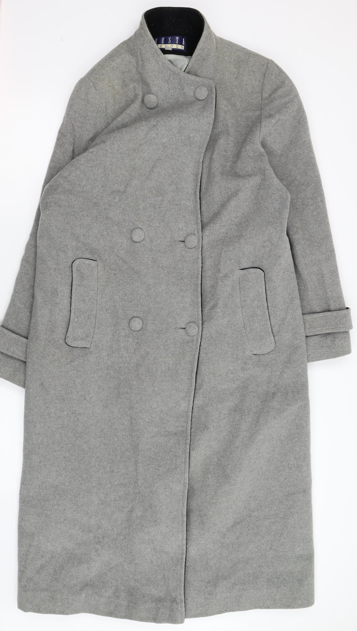 Kesta Womens Grey   Overcoat Coat Size 12