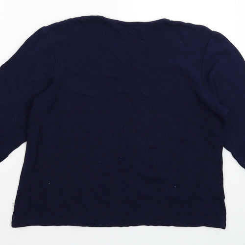 Just Elegance Womens Blue   Pullover Jumper Size 18