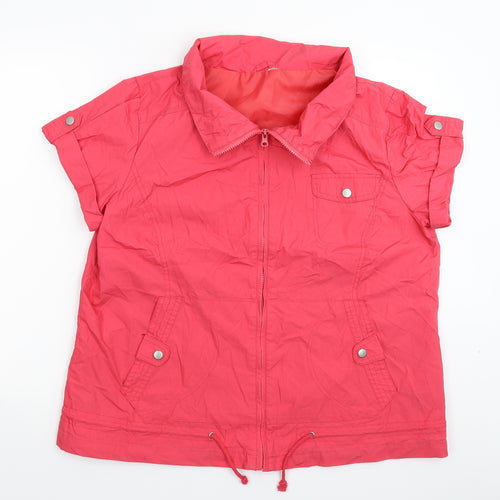 E-vie Womens Pink   Jacket  Size 18