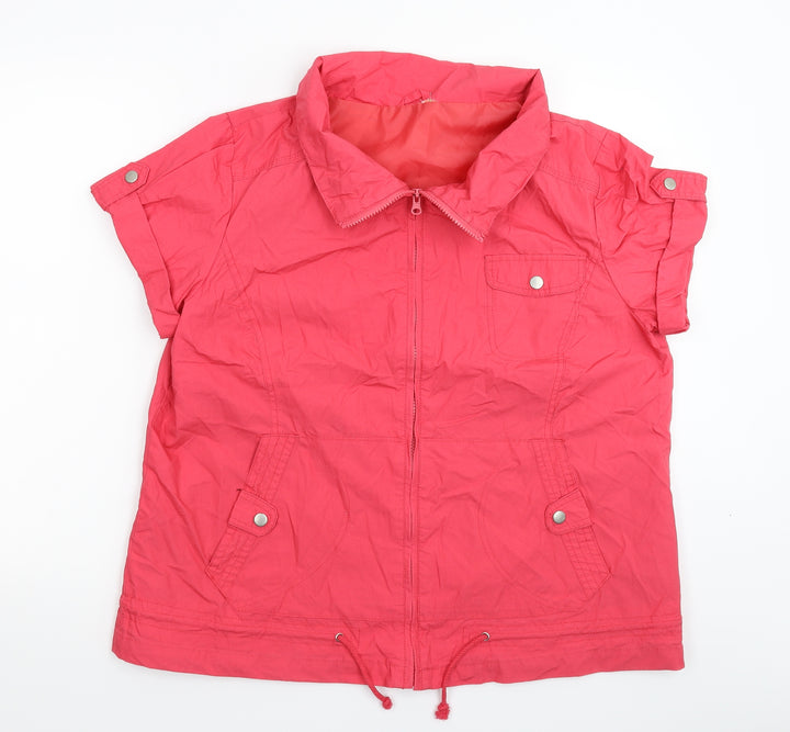 E-vie Womens Pink Jacket Size 18