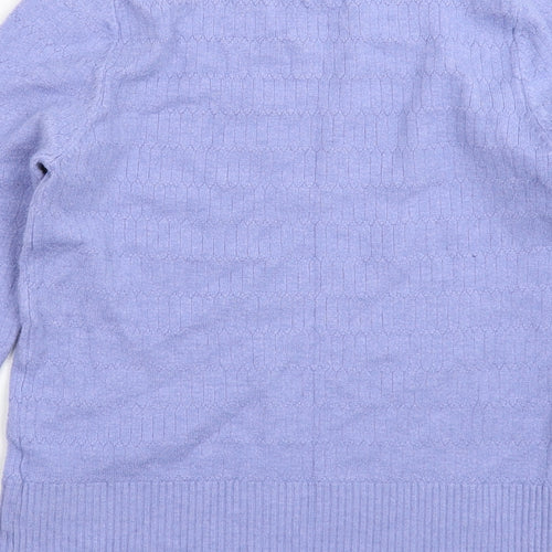 Marks and Spencer Womens Blue  Knit Pullover Jumper Size 10