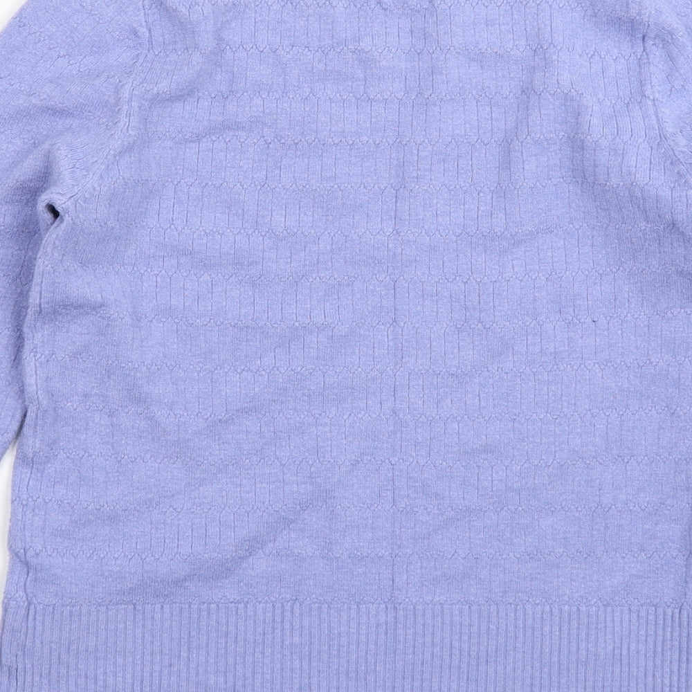 Marks and Spencer Womens Blue  Knit Pullover Jumper Size 10