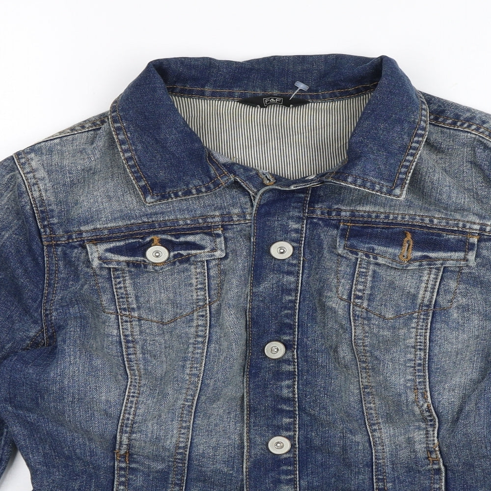 F&F Womens Blue   Jacket  Size 10
